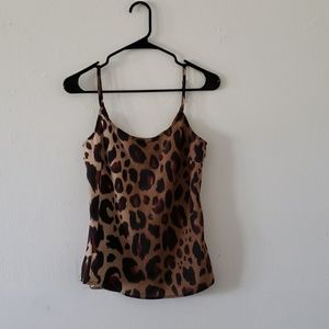 Kardashian Kollection Leopard Print Top Size S